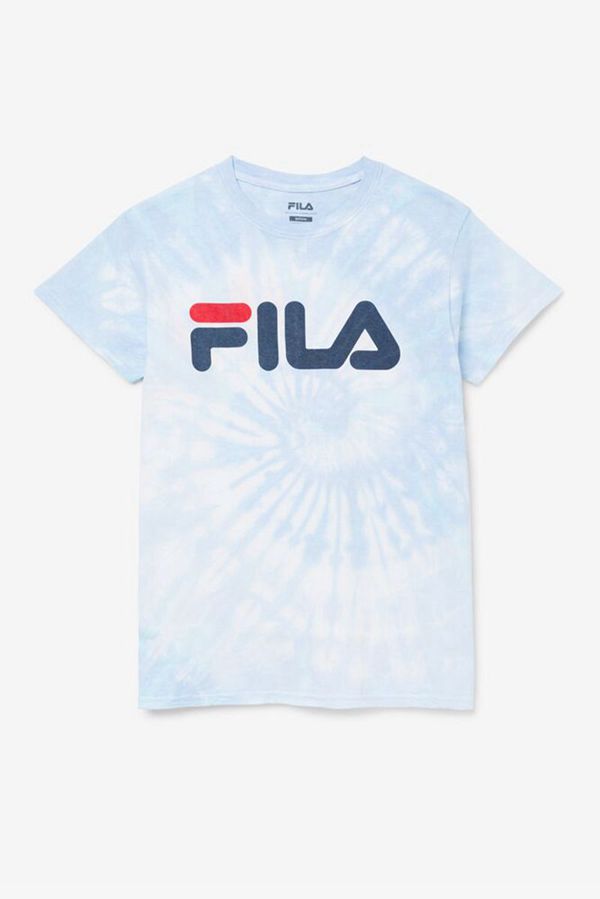 Camisetas Fila Hombre Multicolor - Blue Tie Dye - España 054681CSN